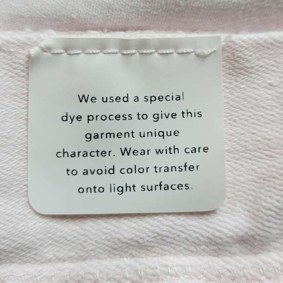 DL1961 Mara Straight Leg Jeans Size 30 29X27 Pale Pink Instasculpt Ankle Raw Hem - Picture 9 of 14